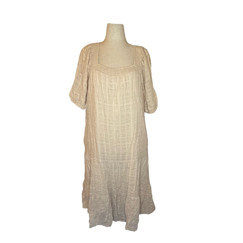 Evereve Cream Textured Dress